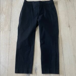 SPANX Polished pull-on cropped black pant petite medium